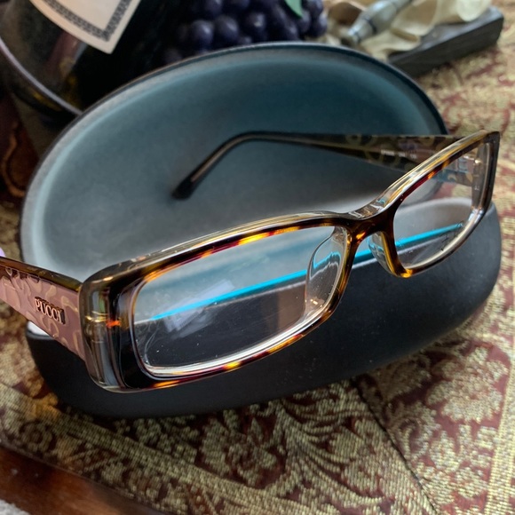 Authentic EMILIO PUCCI Logo havana acetate Optical glasses - Picture 9 of 16